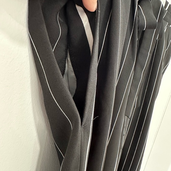 Worthington Black and White Striped Wide Leg Elastic Pants XL - Picture 3 of 6
